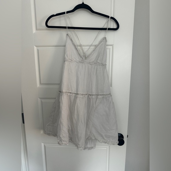 Sunday Best Dresses & Skirts - Sunday Best White Tiered Chemise Dress